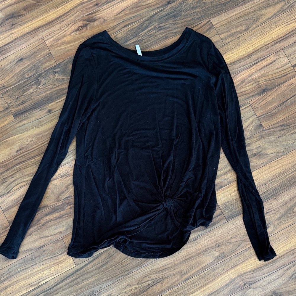 Z Supply Black Long Sleeve Top